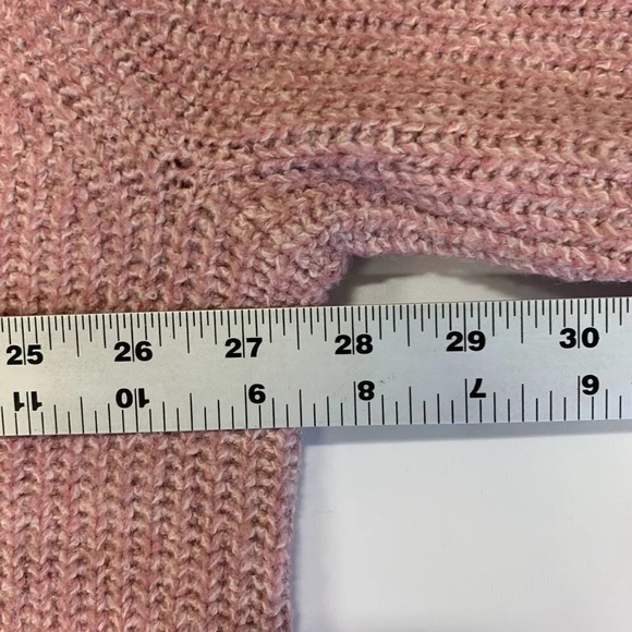 Bp Nordstrom Women's Plaited Stitch Crewneck Sweater In Pink Nostalgia SZ 3X NWT - Picture 11 of 12